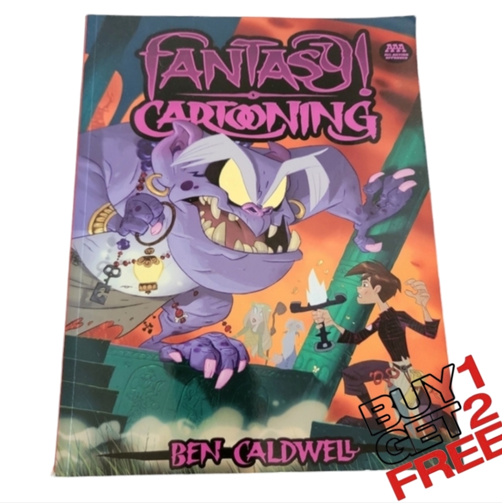 Fantasy Cartooning Instruction Paperback Book by Ben‎ Cadwell